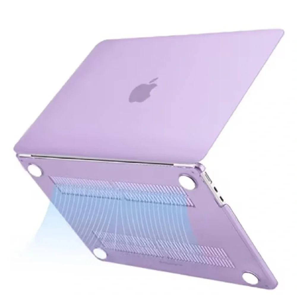 MacBook Purple Laptop Case M1 with Screen Protector and Type Sheet